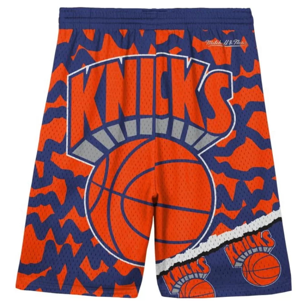 Apparel Mitchell & Ness Big Kids-Big Face Jumbotron Mesh Shorts New York Knicks