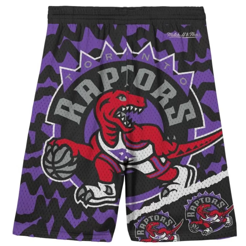 Apparel Mitchell & Ness Big Kids-Big Face Jumbotron Mesh Shorts Toronto Raptors