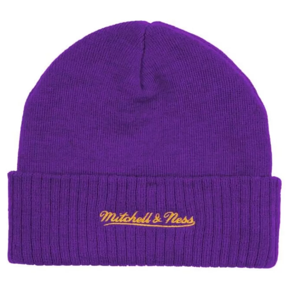 Headwear Mitchell & Ness -Fandom Knit Beanie Los Angeles Lakers