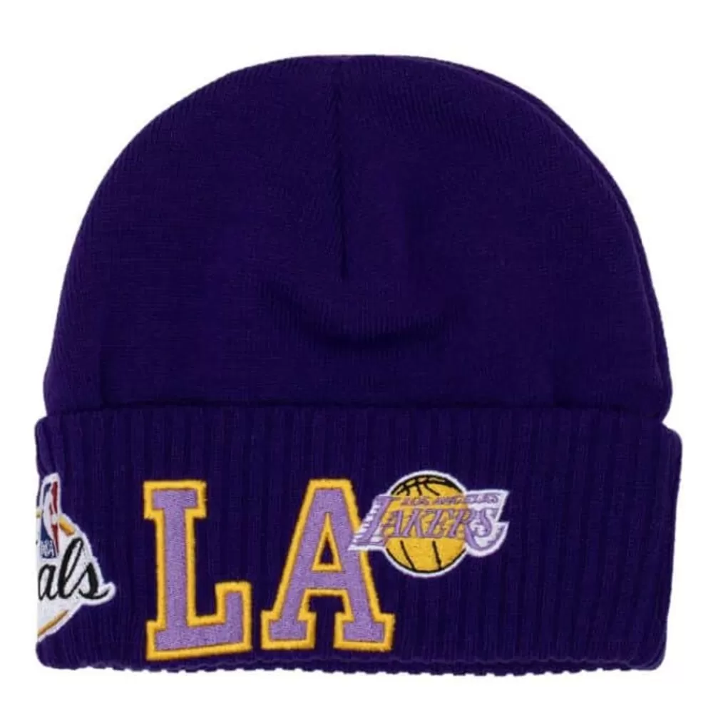 Headwear Mitchell & Ness -First Letterman Knit Hwc Los Angeles Lakers