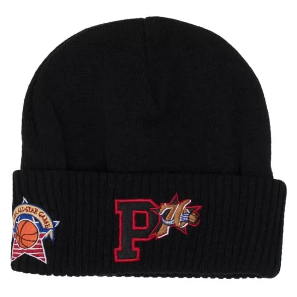 Headwear Mitchell & Ness -First Letterman Knit Hwc Philadelphia 76Ers