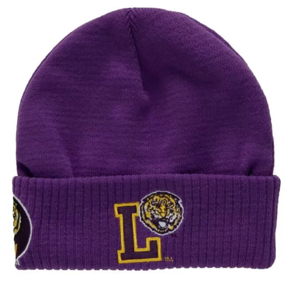 Headwear Mitchell & Ness -First Letterman Knit Louisiana State University