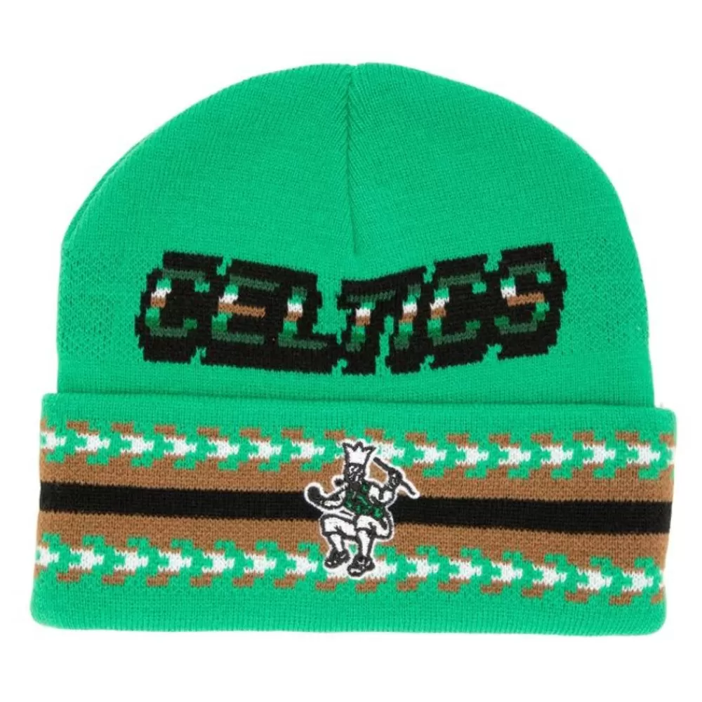 Headwear Mitchell & Ness -Game On Knit Hwc Boston Celtics