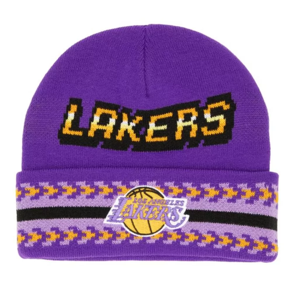 Headwear Mitchell & Ness -Game On Knit Hwc Los Angeles Lakers