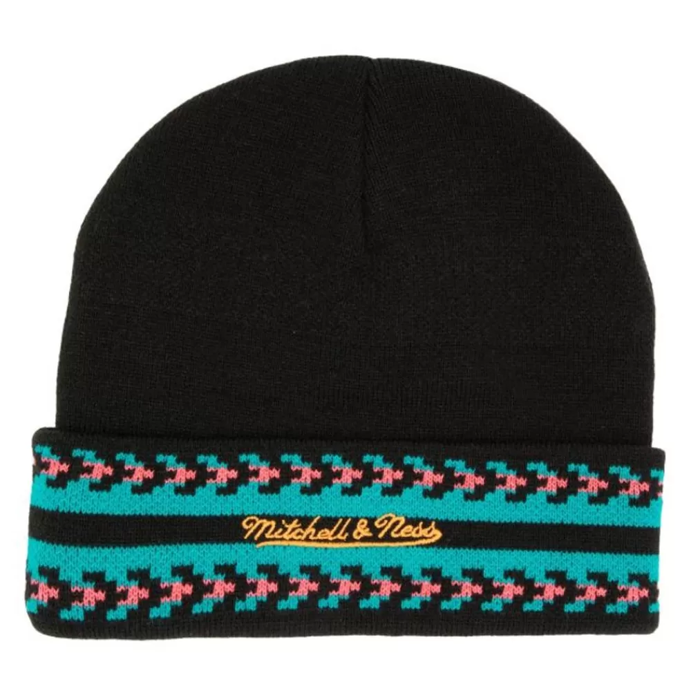 Headwear Mitchell & Ness -Game On Knit Hwc San Antonio Spurs
