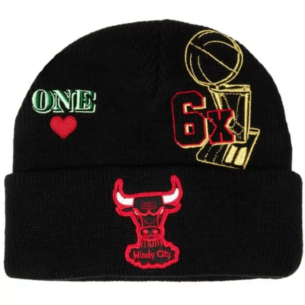 Headwear Mitchell & Ness -Hyperlocal Knit Beanie Hwc Chicago Bulls
