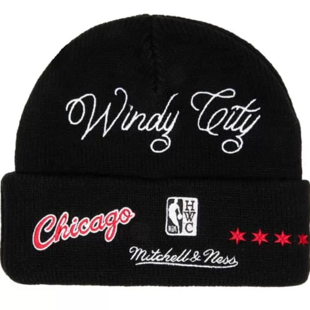 Headwear Mitchell & Ness -Hyperlocal Knit Beanie Hwc Chicago Bulls
