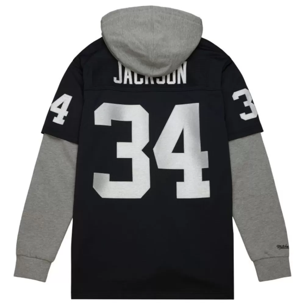 Jerseys Mitchell & Ness -Just Don Legacy Hoodie Jersey Los Angeles Raiders Bo Jackson