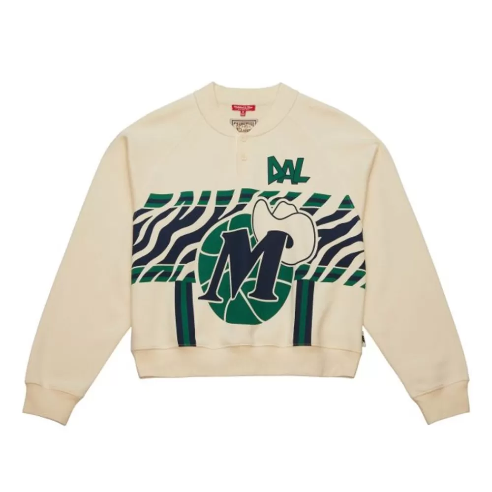 Apparel Mitchell & Ness Hoodies & Sweatshirts-M&N X Melody Ehsani Raglan Pullover Dallas Mavericks