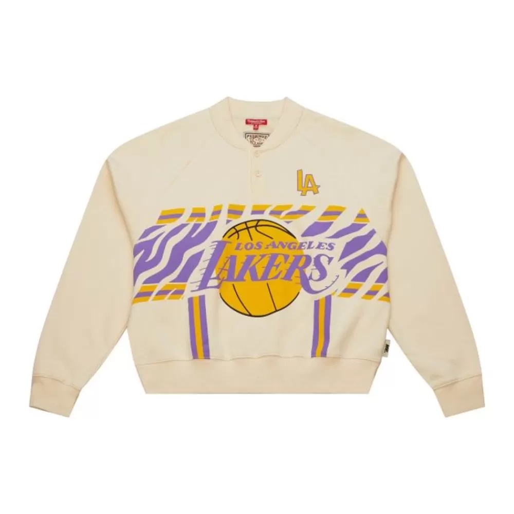 Apparel Mitchell & Ness Hoodies & Sweatshirts-M&N X Melody Ehsani Raglan Pullover Los Angeles Lakers