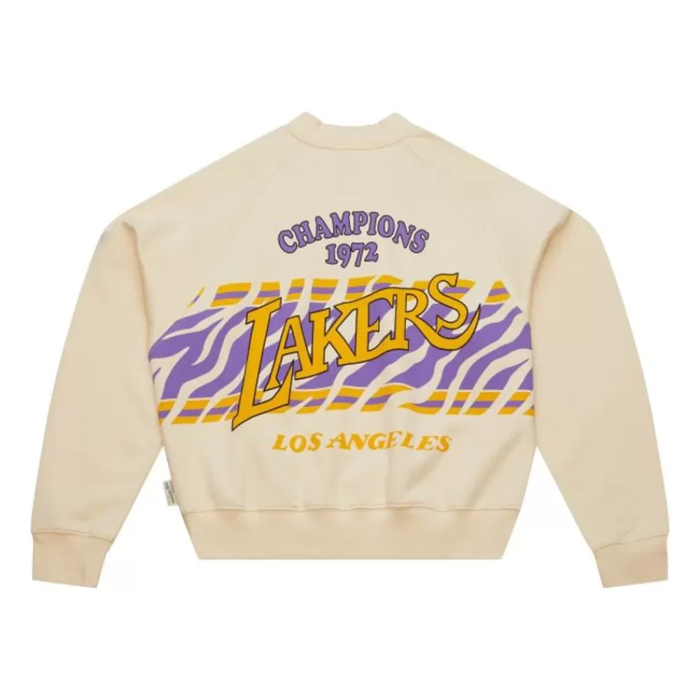 Apparel Mitchell & Ness Hoodies & Sweatshirts-M&N X Melody Ehsani Raglan Pullover Los Angeles Lakers