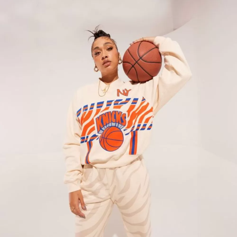 Apparel Mitchell & Ness Hoodies & Sweatshirts-M&N X Melody Ehsani Raglan Pullover New York Knicks