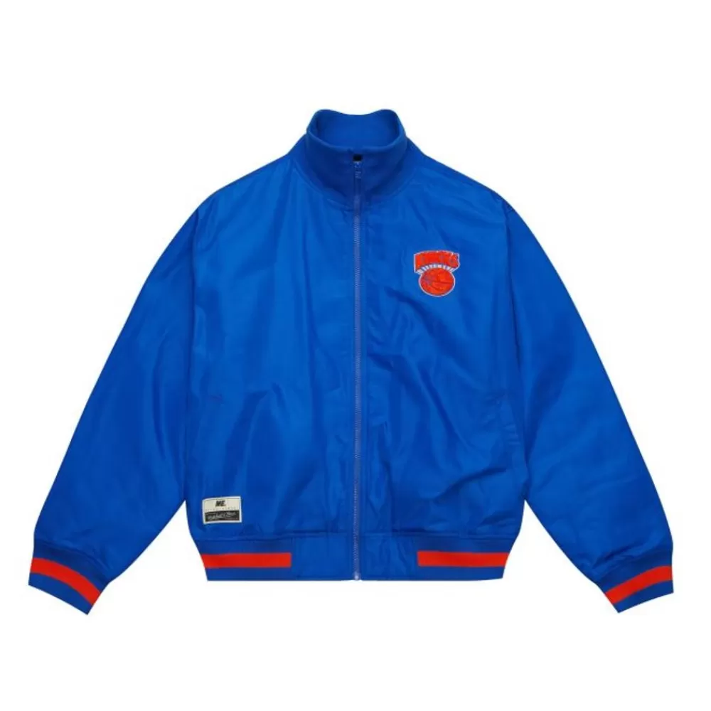 Apparel Mitchell & Ness Jackets & Outerwear-M&N X Melody Ehsani Satin Jacket New York Knicks