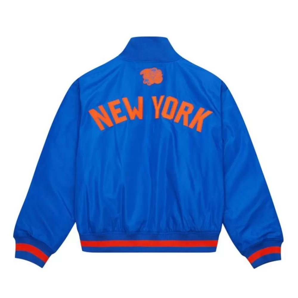 Apparel Mitchell & Ness Jackets & Outerwear-M&N X Melody Ehsani Satin Jacket New York Knicks