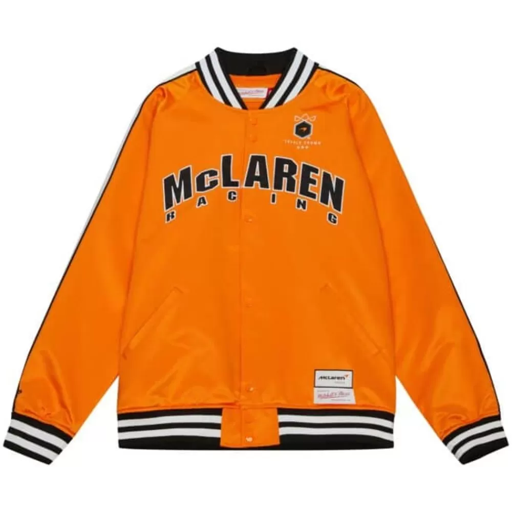 Apparel Mitchell & Ness Jackets & Outerwear-M&N X Monaco Triple Crown Satin Jacket