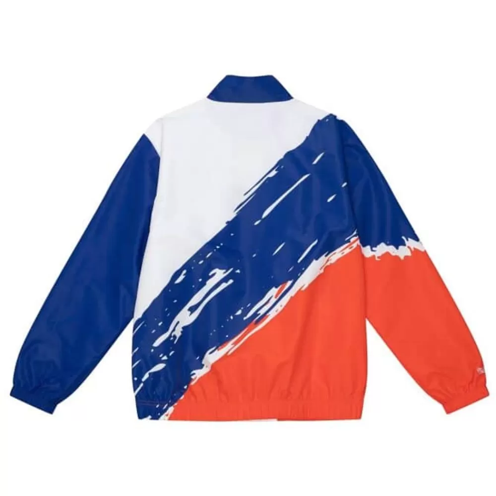 Apparel Mitchell & Ness Jackets & Outerwear-Paintbrush Windbreaker New York Knicks