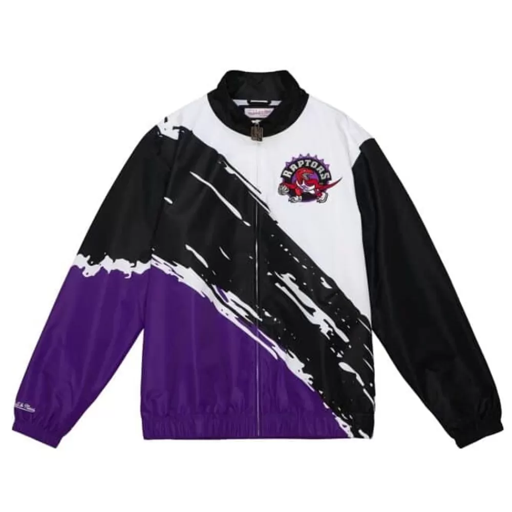 Apparel Mitchell & Ness Jackets & Outerwear-Paintbrush Windbreaker Toronto Raptors