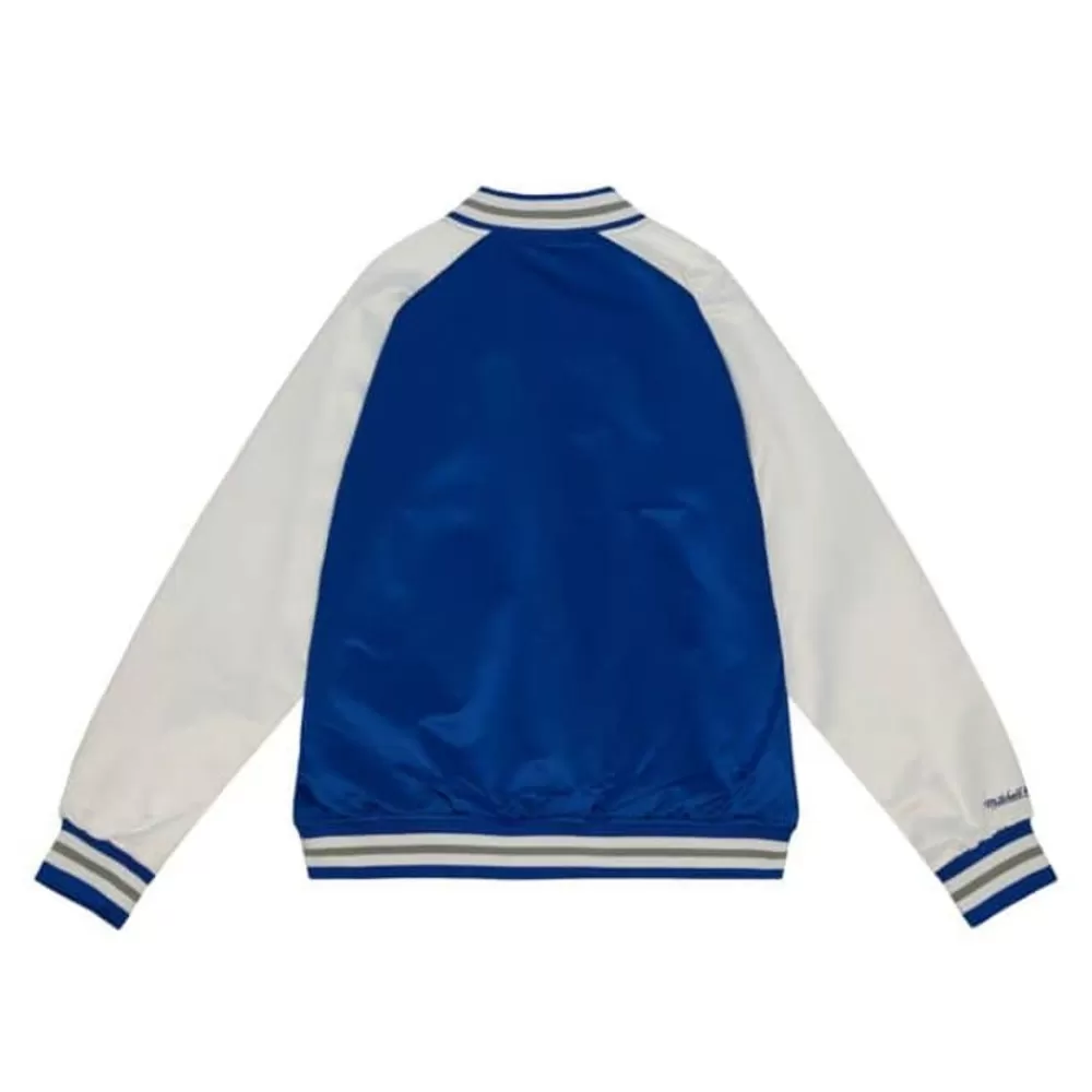 Apparel Mitchell & Ness Jackets & Outerwear-Primetime Lightweight Satin Jacket Los Angeles Dodgers