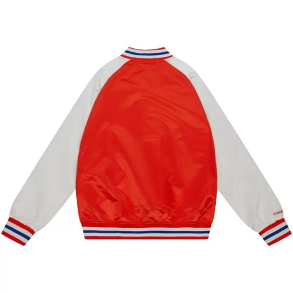 Apparel Mitchell & Ness Jackets & Outerwear-Primetime Lightweight Satin Jacket New York Knicks