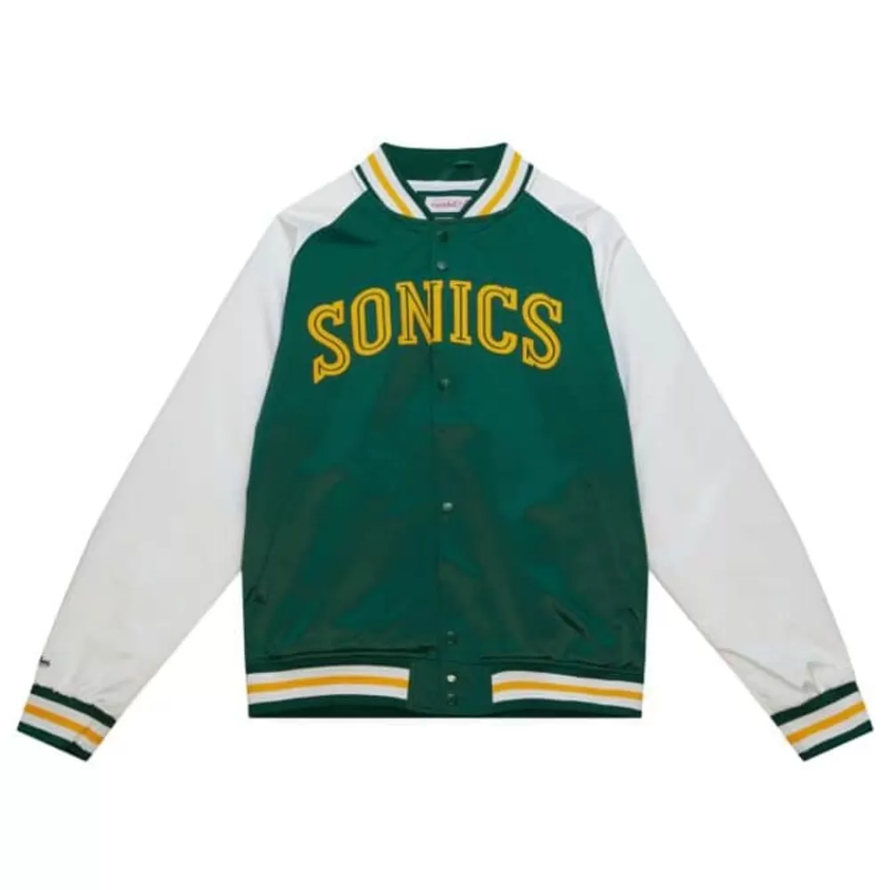 Apparel Mitchell & Ness Jackets & Outerwear-Primetime Lw Satin Jacket Seattle Supersonics