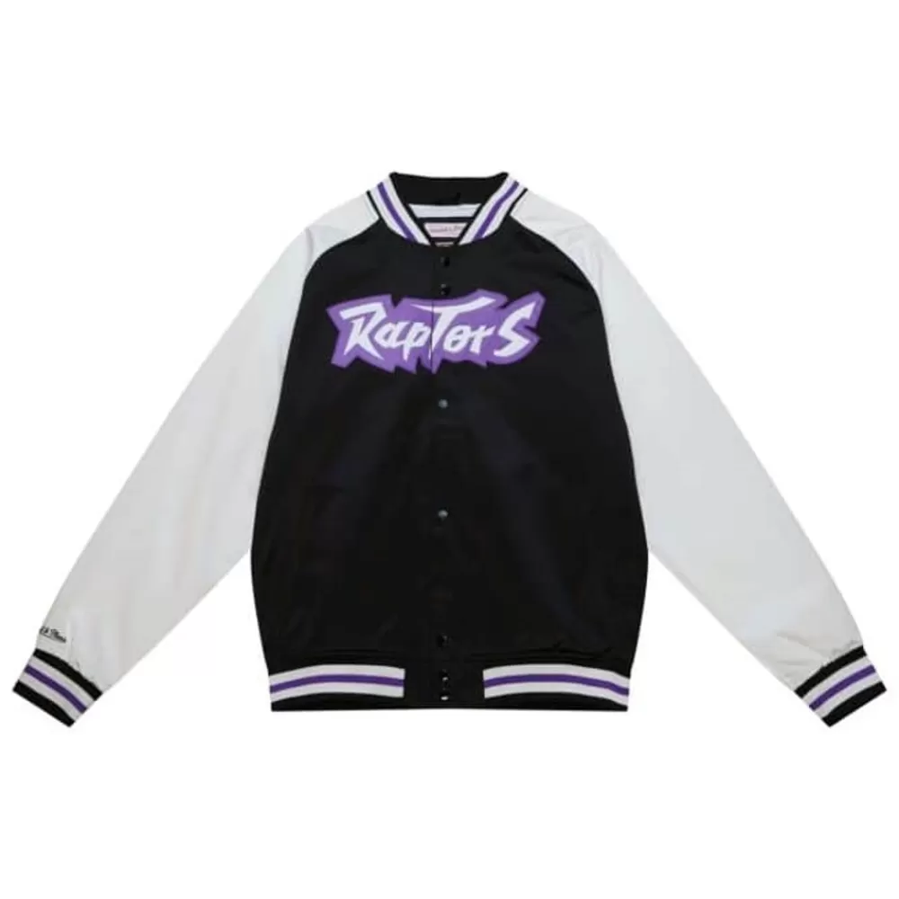 Apparel Mitchell & Ness Jackets & Outerwear-Primetime Lw Satin Jacket Toronto Raptors