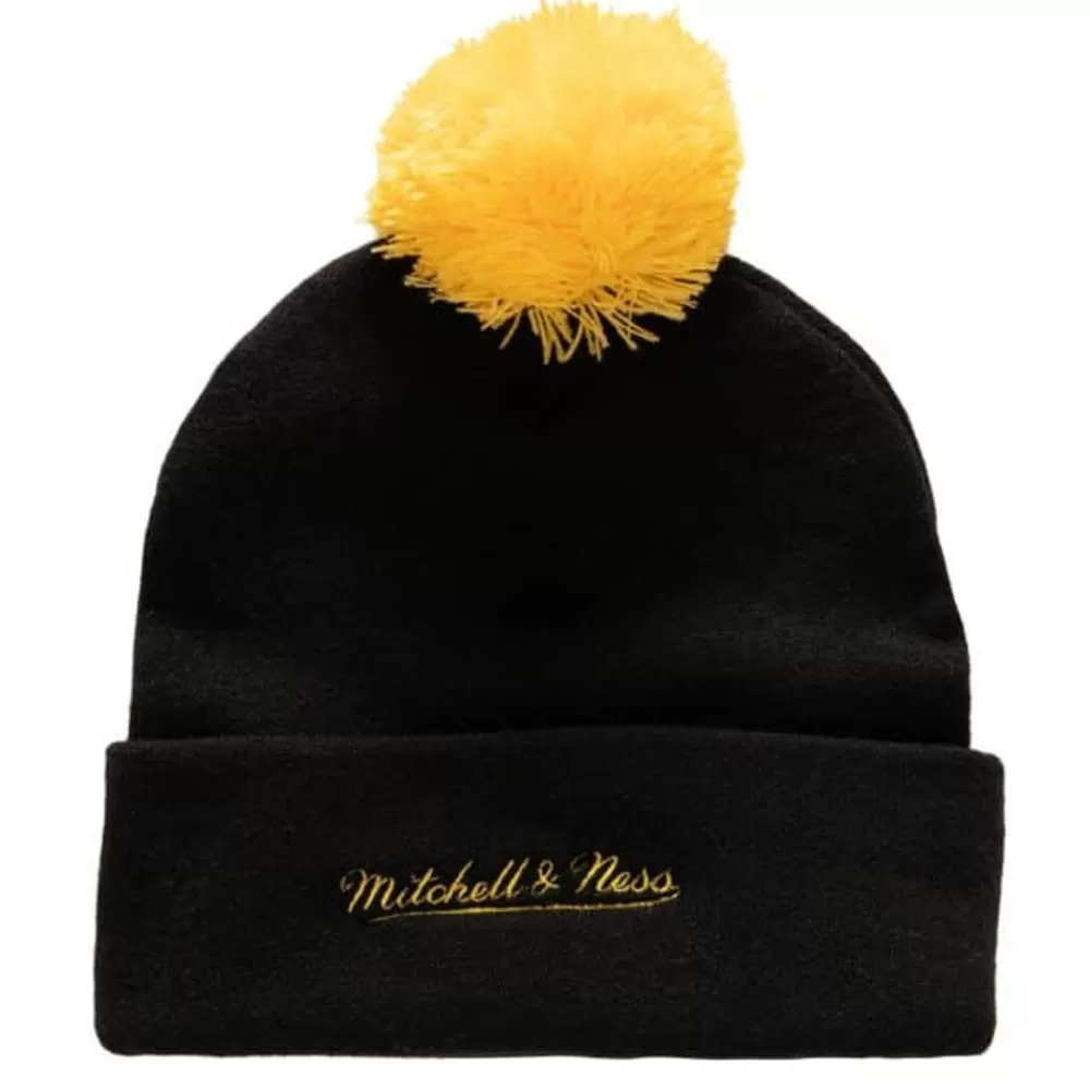 Headwear Mitchell & Ness -Punch Out Pom Knit Pittsburgh Penguins