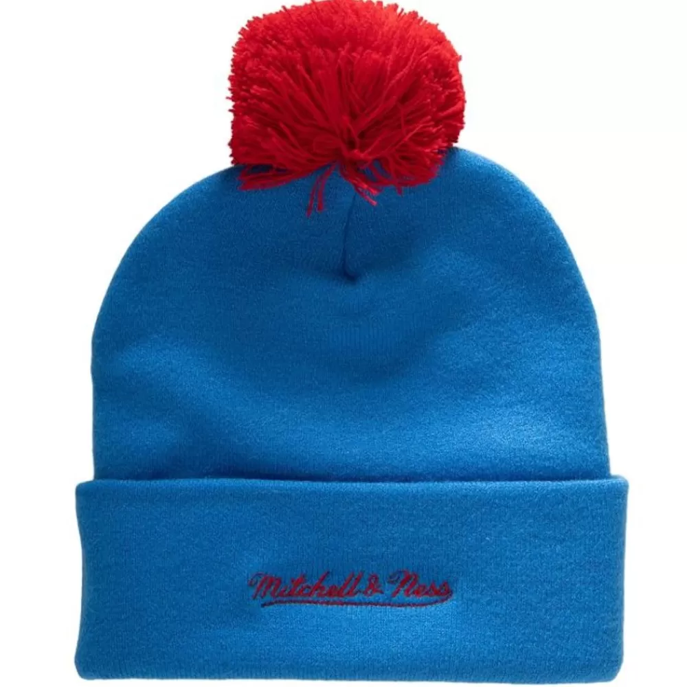 Headwear Mitchell & Ness -Punch Out Pom Knit Quebec Nordiques