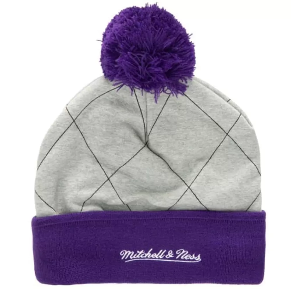 Headwear Mitchell & Ness -Quilted Pom Beanie Hwc Los Angeles Lakers