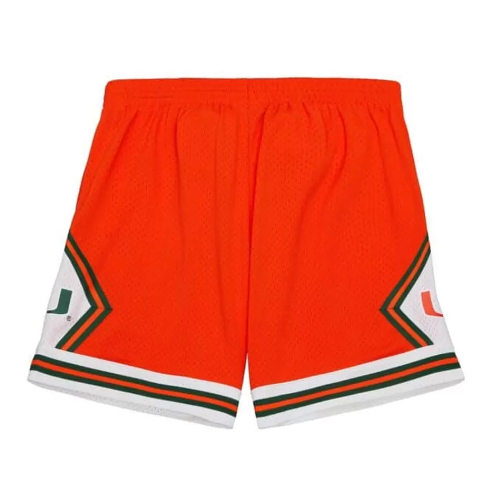 Shorts Mitchell & Ness -Replica University Of Miami 1992 Shorts