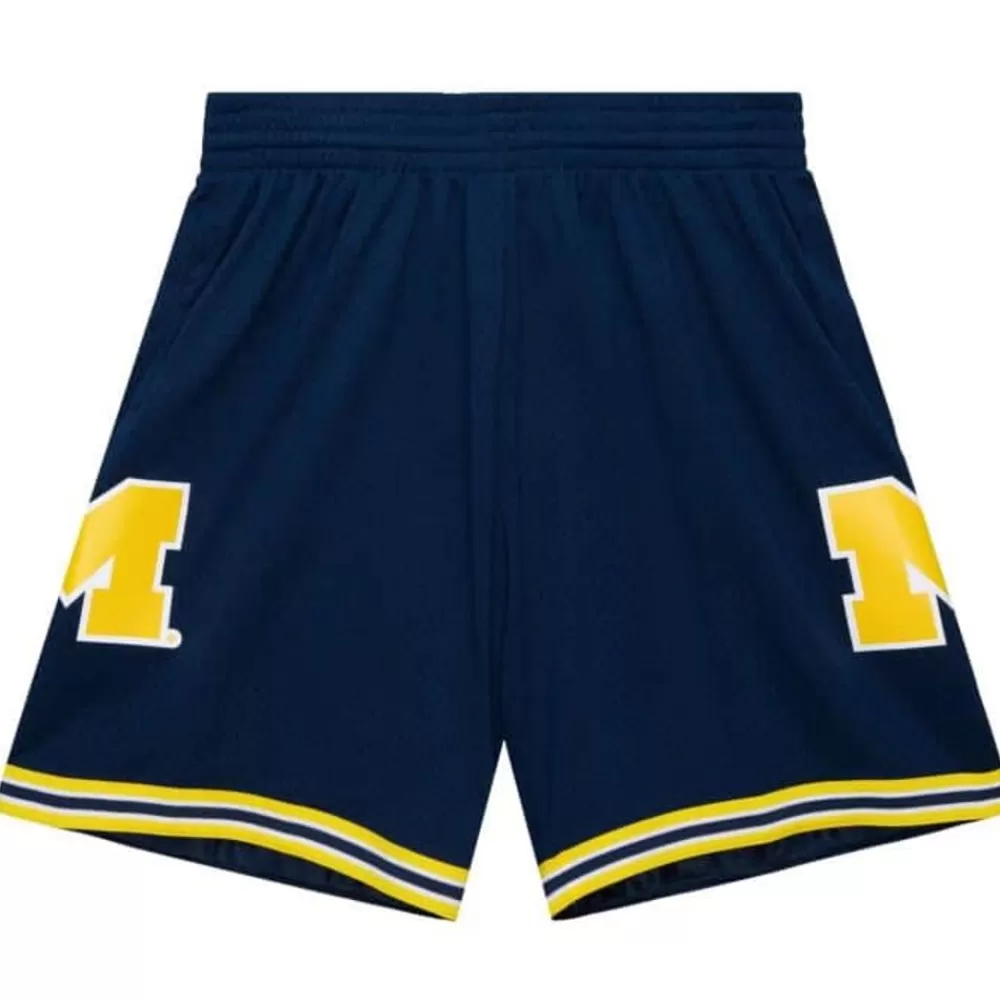 Shorts Mitchell & Ness -Replica University Of Michigan Road 1991 Shorts