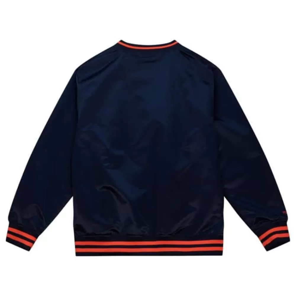 Apparel Mitchell & Ness Jackets & Outerwear-Sideline Pullover Satin Jacket Houston Astros