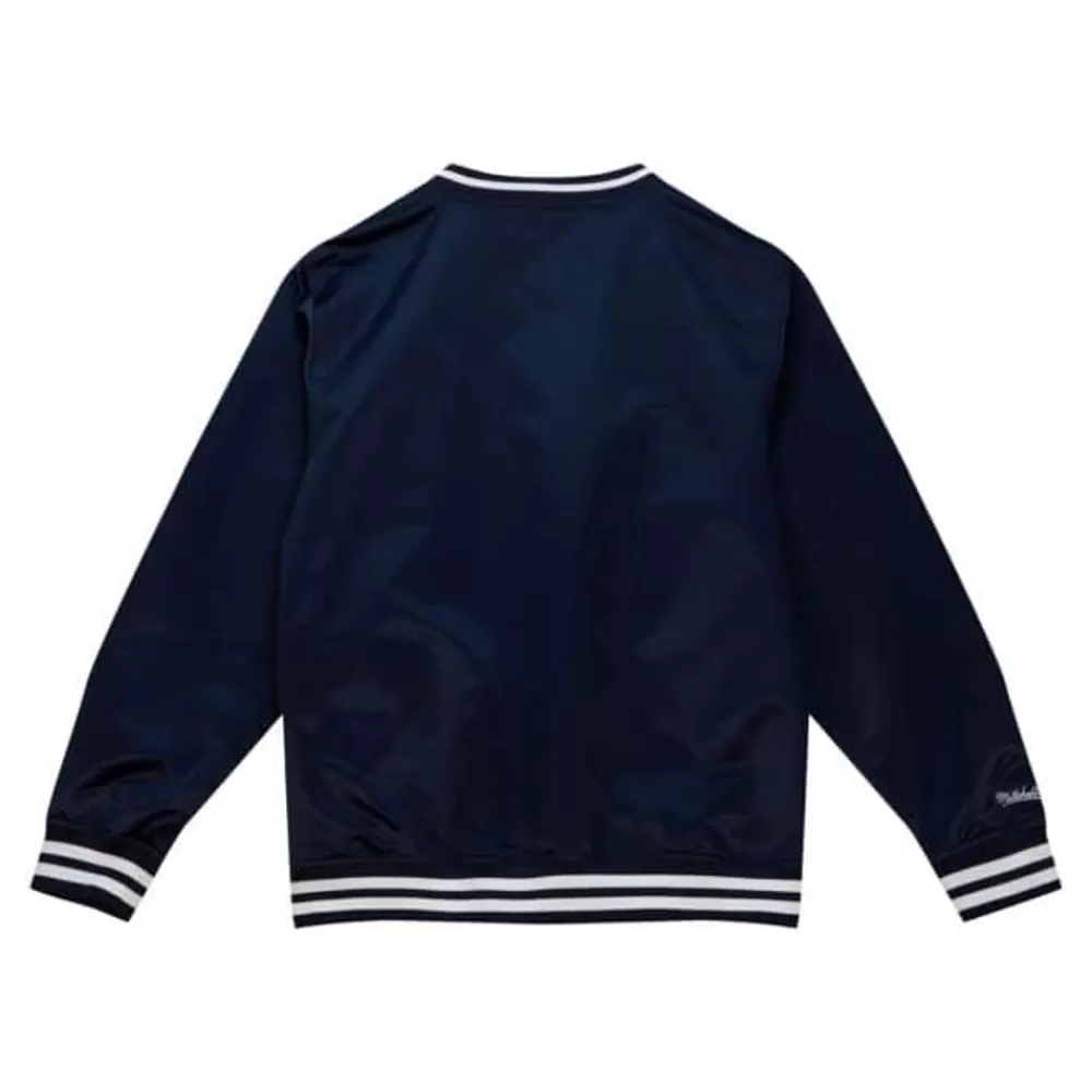 Apparel Mitchell & Ness Jackets & Outerwear-Sideline Pullover Satin Jacket New York Yankees