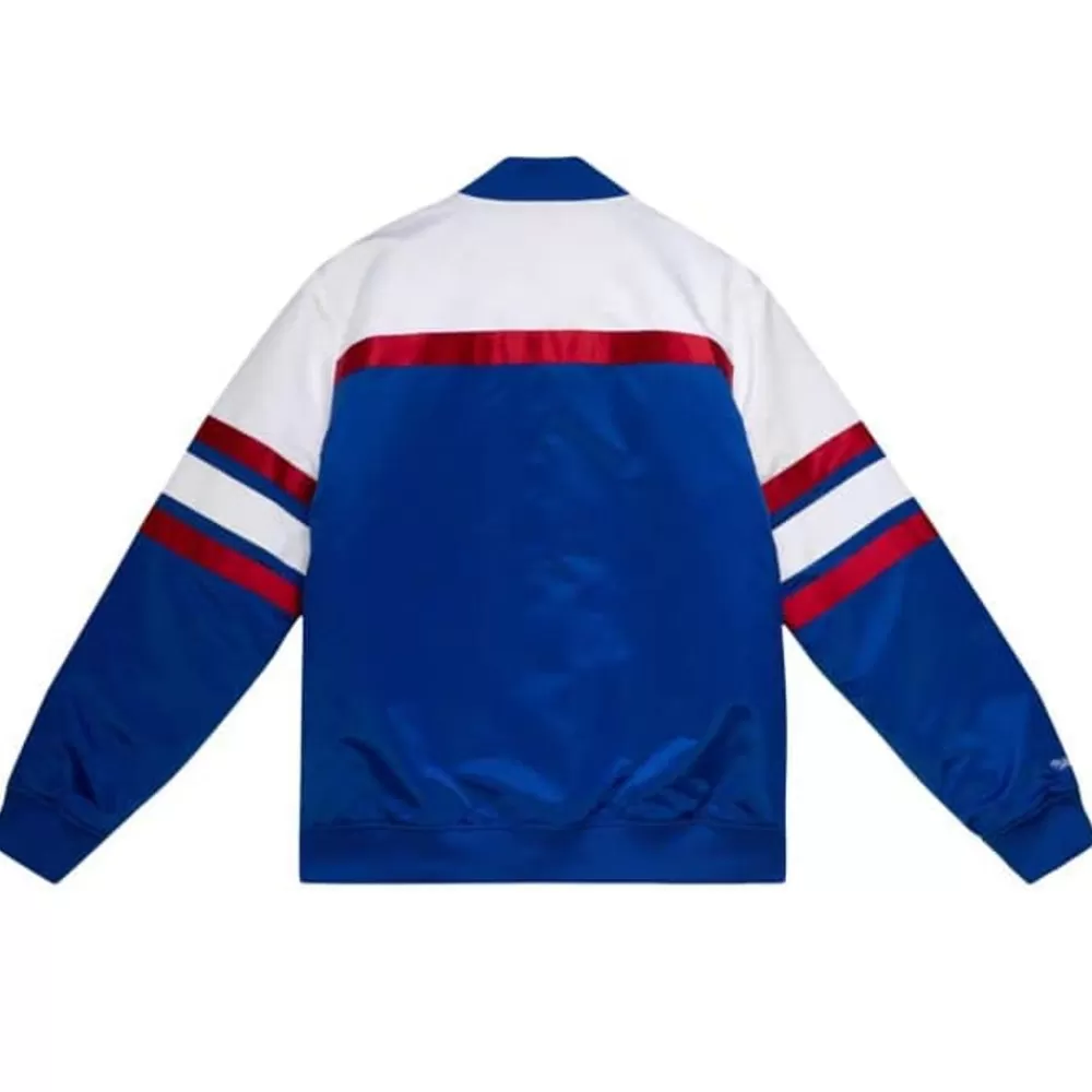 Apparel Mitchell & Ness Jackets & Outerwear-Special Script Heavyweight Satin Jacket Chicago Cubs