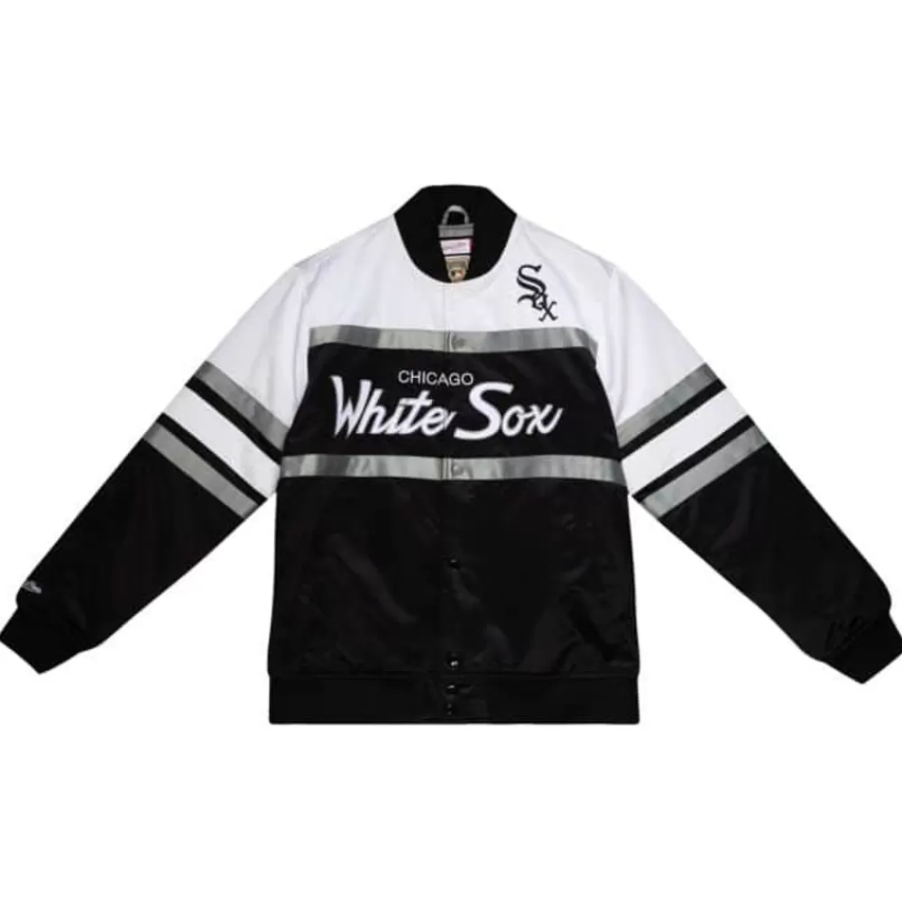 Apparel Mitchell & Ness Jackets & Outerwear-Special Script Heavyweight Satin Jacket Chicago White Sox