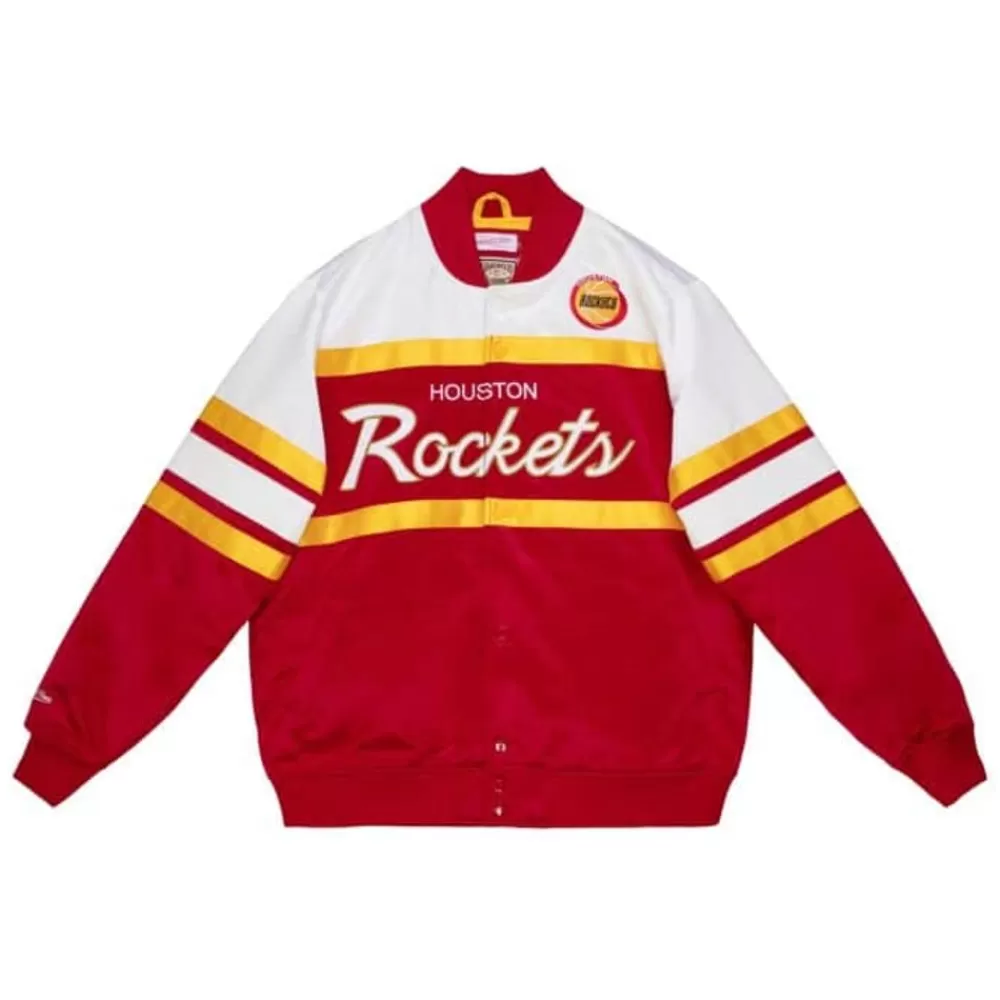 Apparel Mitchell & Ness Jackets & Outerwear-Special Script Heavyweight Satin Jacket Houston Rockets