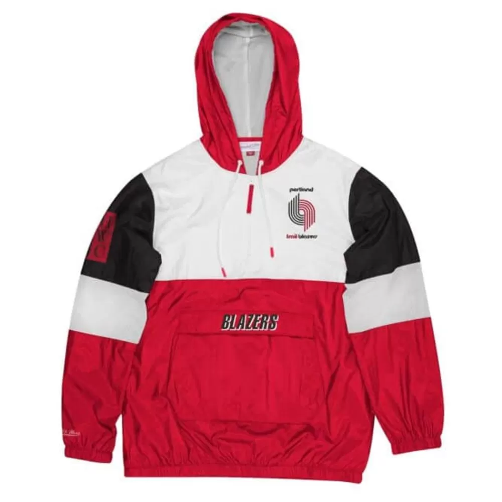 Apparel Mitchell & Ness Jackets & Outerwear-Surprise Win Windbreaker Portland Trail Blazers