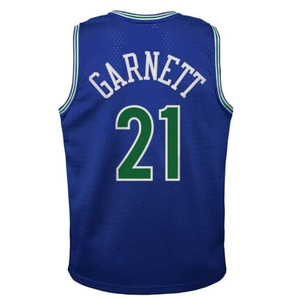 Apparel Mitchell & Ness Big Kids-Swingman Kevin Garnett Minnesota Timberwolves Road 1995-96 Jersey