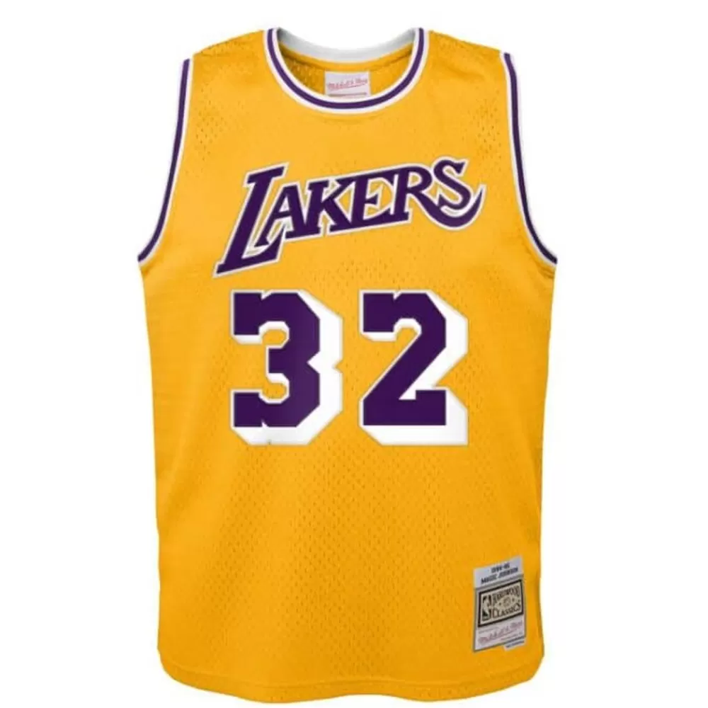 Apparel Mitchell & Ness Big Kids-Swingman Magic Johnson Los Angeles Lakers Home 1984-85 Jersey