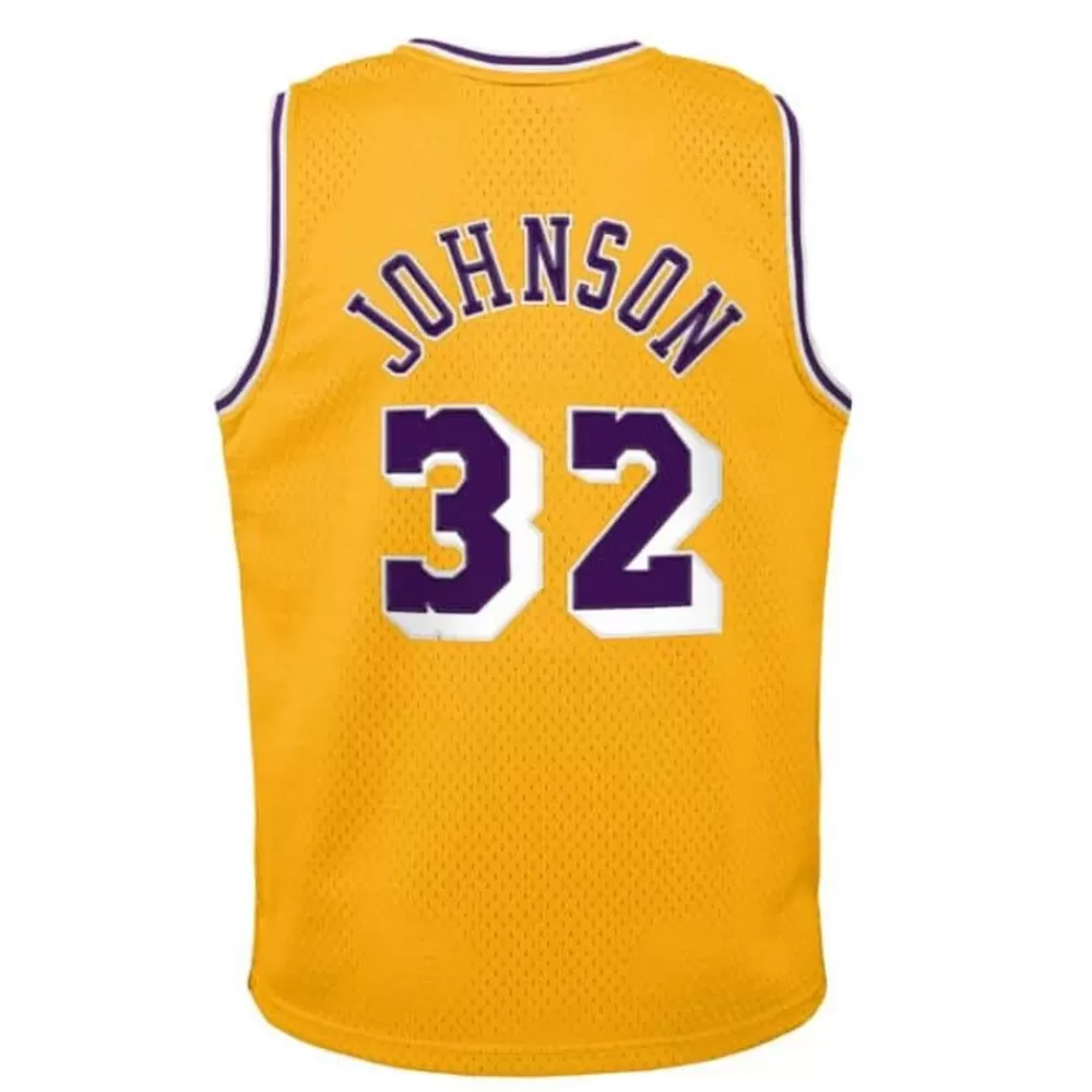 Apparel Mitchell & Ness Big Kids-Swingman Magic Johnson Los Angeles Lakers Home 1984-85 Jersey