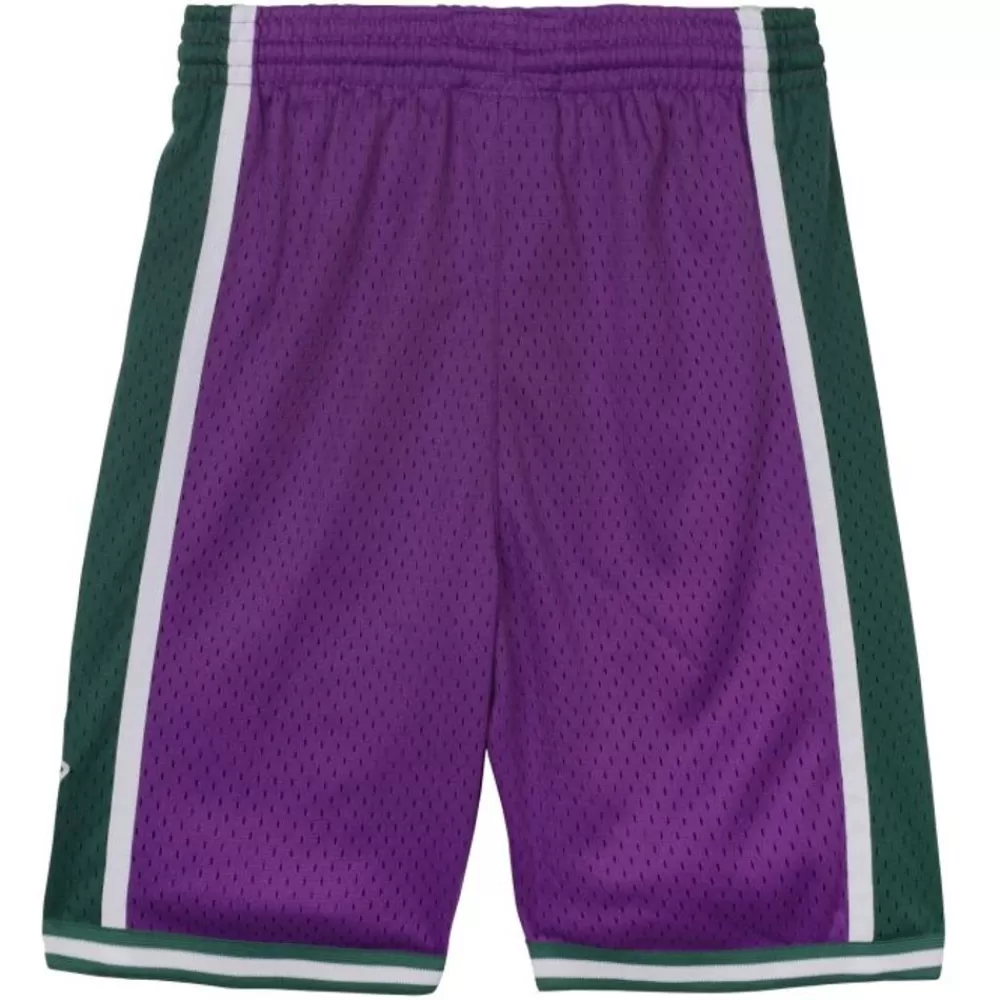 Apparel Mitchell & Ness Big Kids-Swingman Milwaukee Bucks Road Shorts