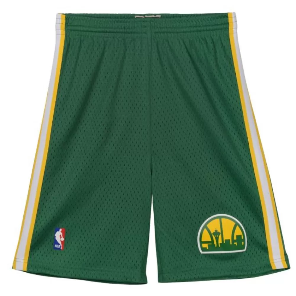 Apparel Mitchell & Ness Big Kids-Swingman Seattle Supersonics Road 1994-95 Shorts
