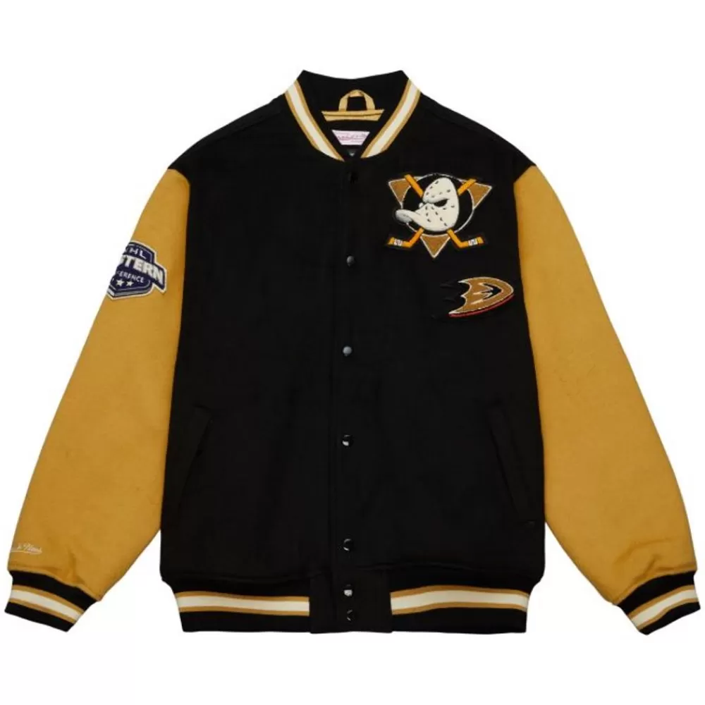 Apparel Mitchell & Ness Jackets & Outerwear-Team Legacy Varsity Jacket Anaheim Ducks