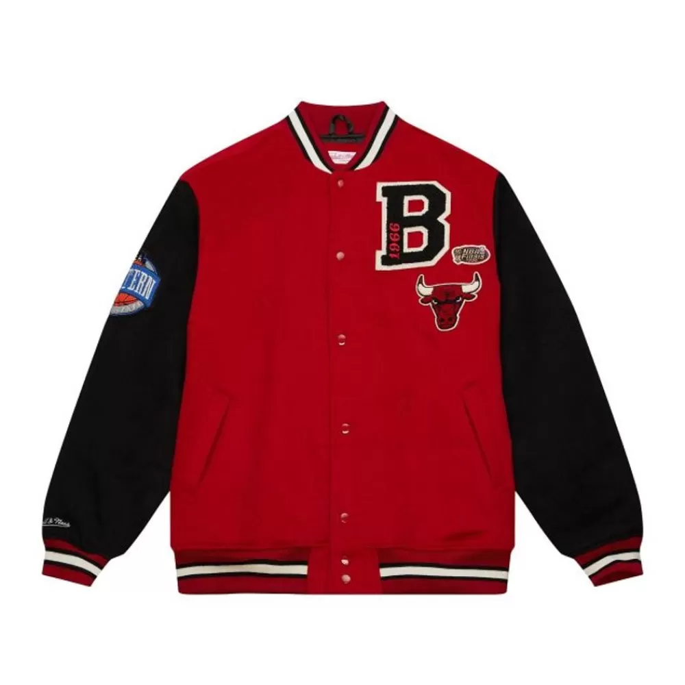 Apparel Mitchell & Ness Jackets & Outerwear-Team Legacy Varsity Jacket Chicago Bulls