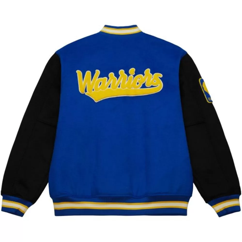 Apparel Mitchell & Ness Jackets & Outerwear-Team Legacy Varsity Jacket Golden State Warriors