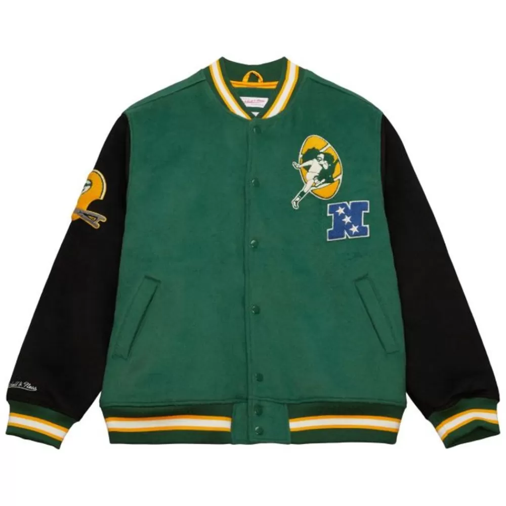 Apparel Mitchell & Ness Jackets & Outerwear-Team Legacy Varsity Jacket Green Bay Packers