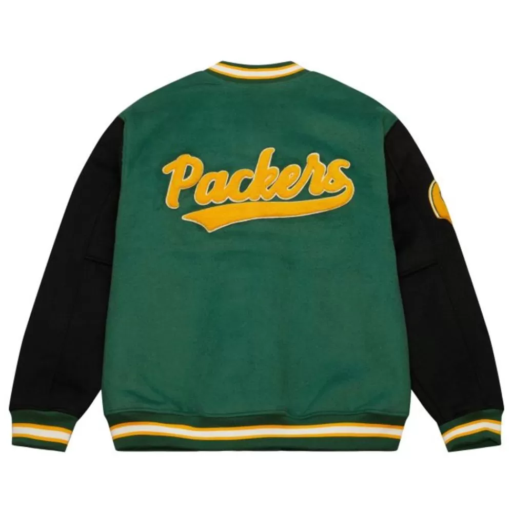 Apparel Mitchell & Ness Jackets & Outerwear-Team Legacy Varsity Jacket Green Bay Packers