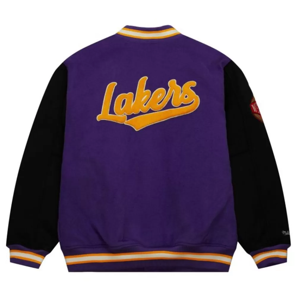 Apparel Mitchell & Ness Jackets & Outerwear-Team Legacy Varsity Jacket Los Angeles Lakers