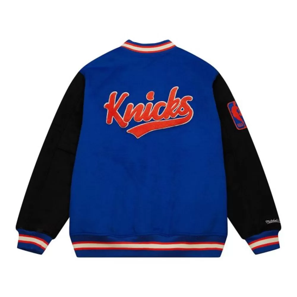 Apparel Mitchell & Ness Jackets & Outerwear-Team Legacy Varsity Jacket New York Knicks