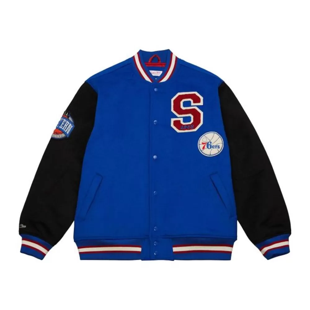 Apparel Mitchell & Ness Jackets & Outerwear-Team Legacy Varsity Jacket Philadelphia 76Ers