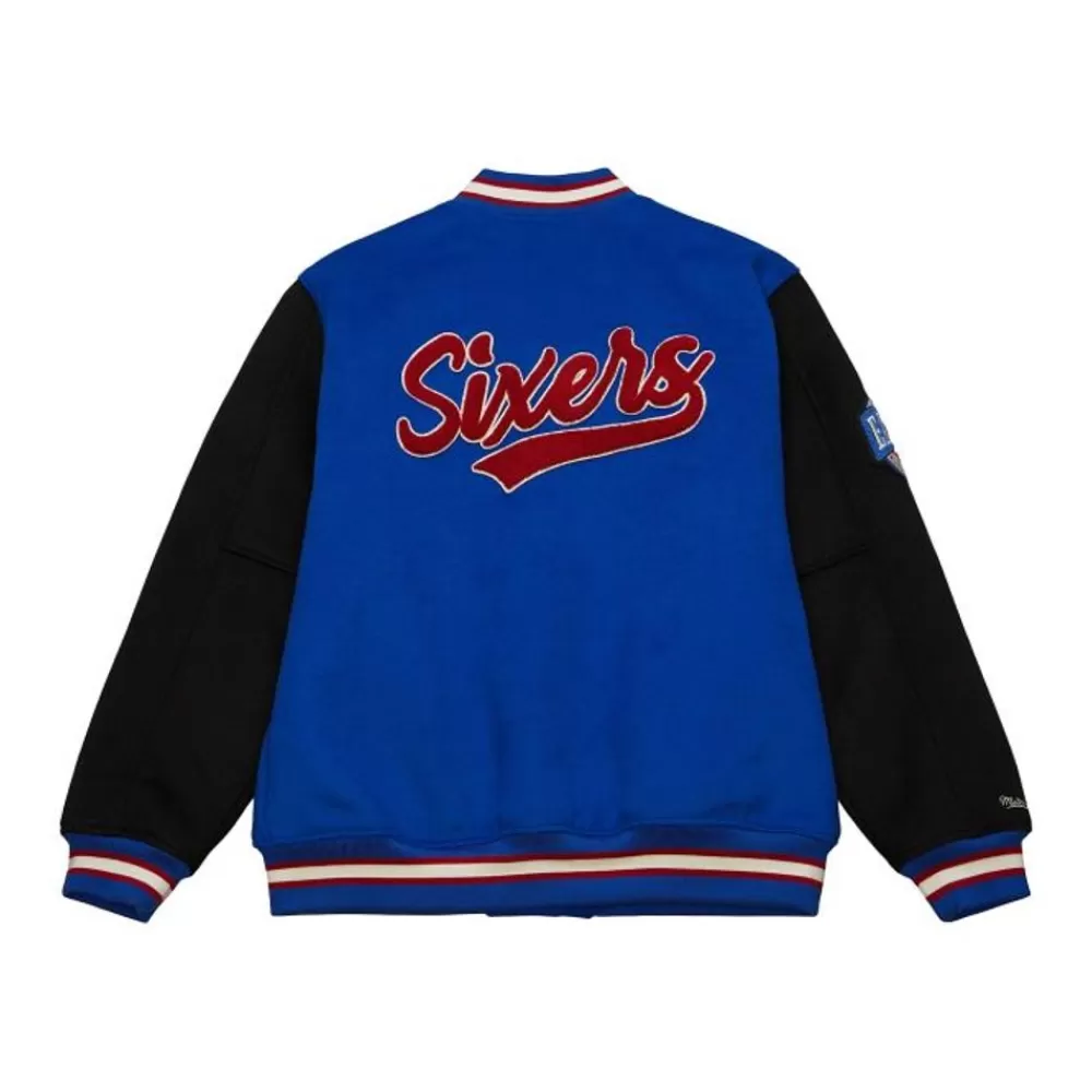 Apparel Mitchell & Ness Jackets & Outerwear-Team Legacy Varsity Jacket Philadelphia 76Ers